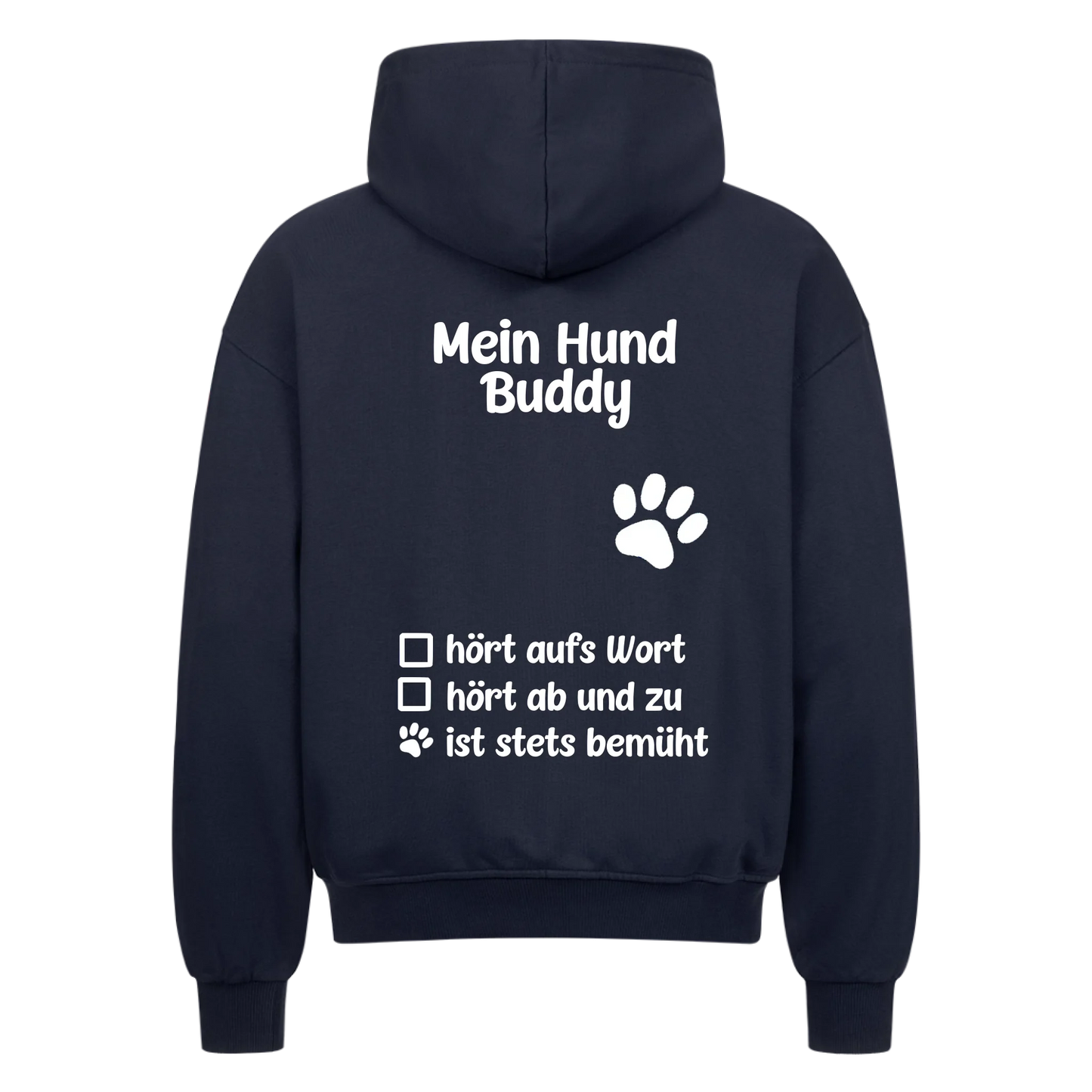Personalisierbar - Mein Hund hört... - Zipper Hoodie