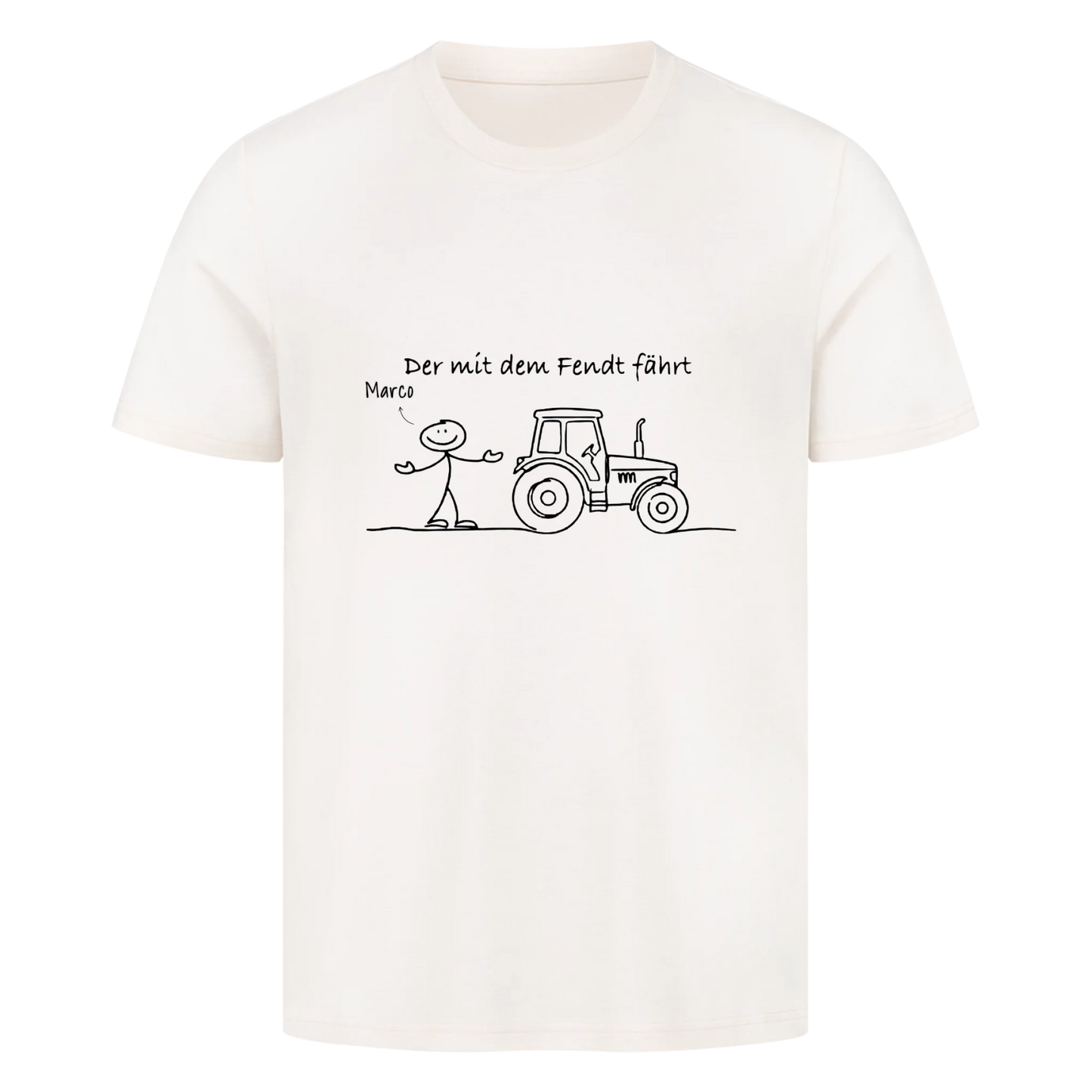 Personalisierbar - Der mit dem Fendt fährt - T-Shirt