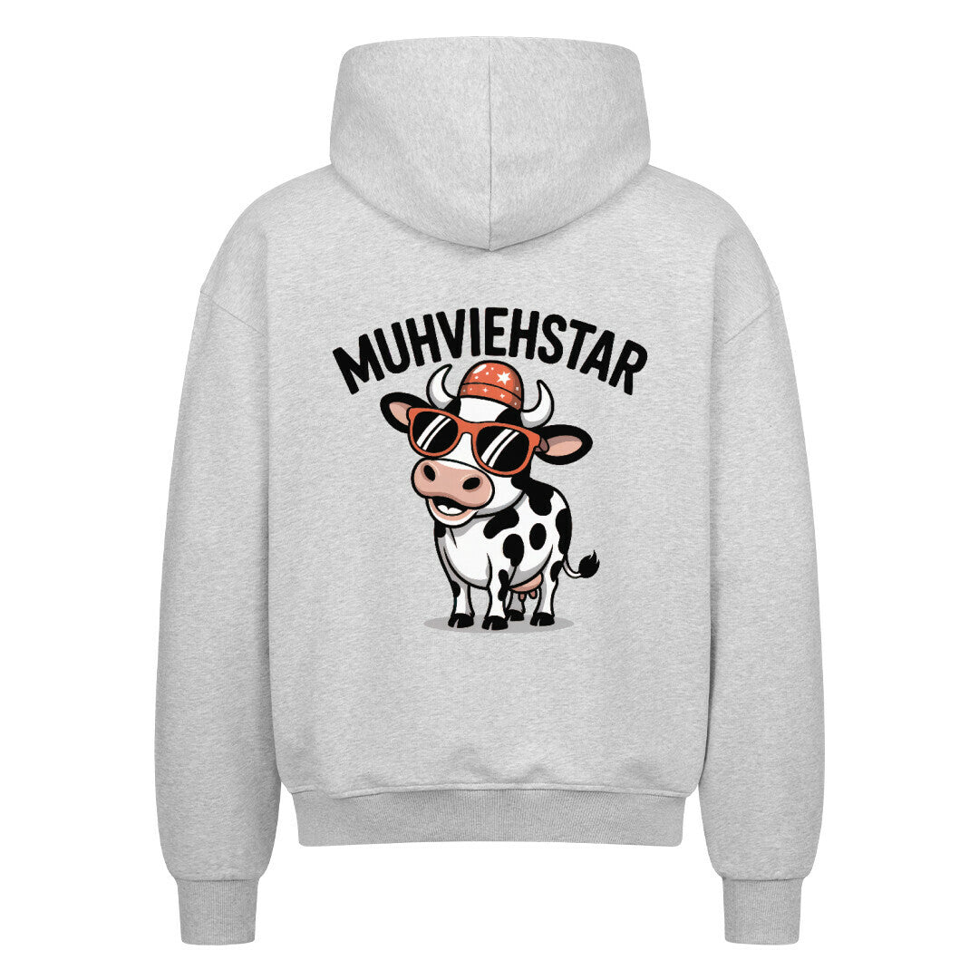 Muhviehstar hoodie unisex mit-kapuze langarm