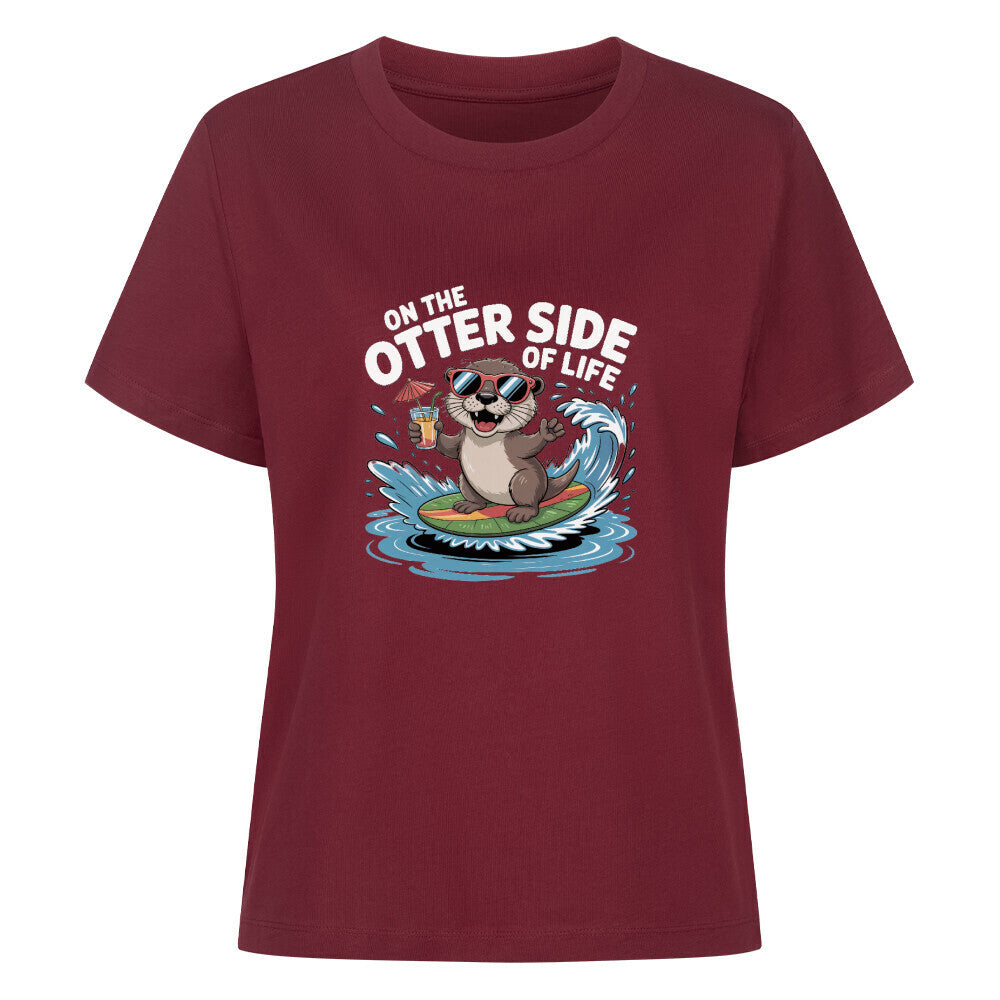 on the OTTER side of life t-shirt unisex rund kurzarm