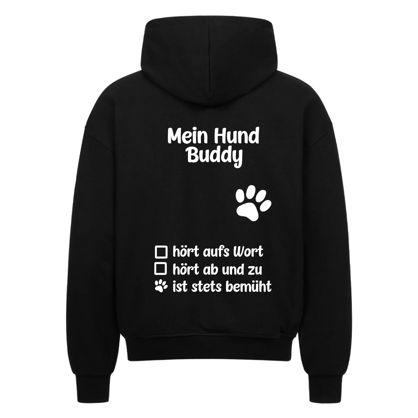 Personalisierbar - Mein Hund hört... - Zipper Hoodie