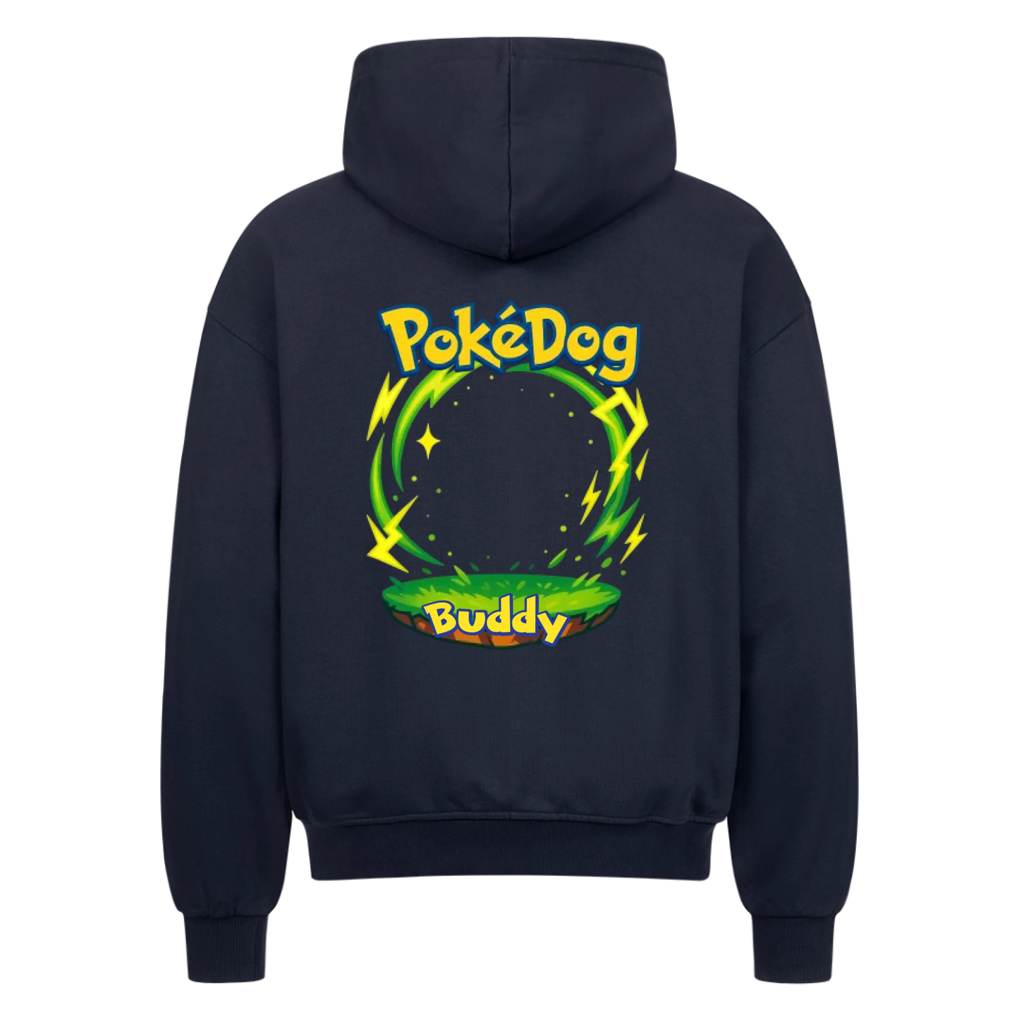 Personalisierbar "PokeDog" - Zipper Hoodie