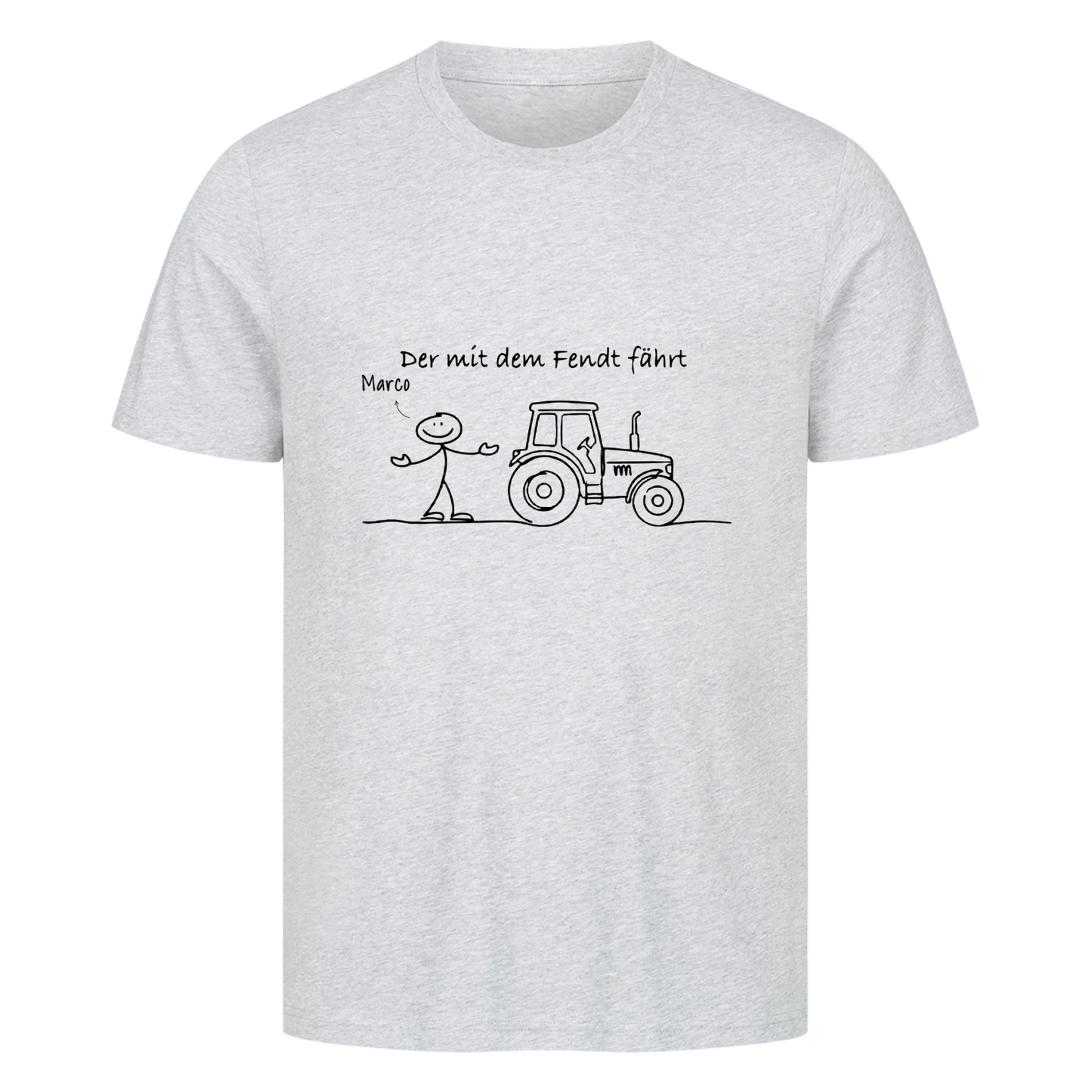 Personalisierbar - Der mit dem Fendt fährt - T-Shirt