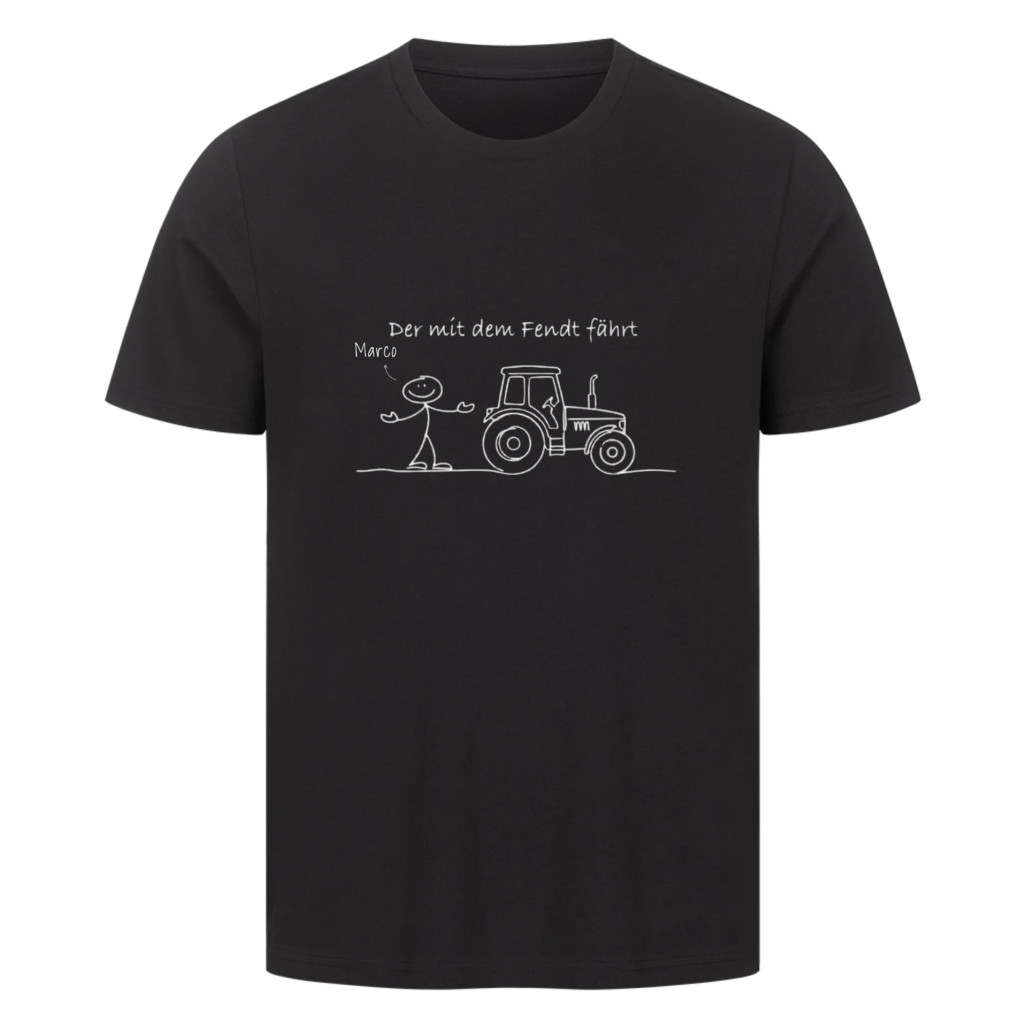 Personalisierbar - Der mit dem Fendt fährt - T-Shirt