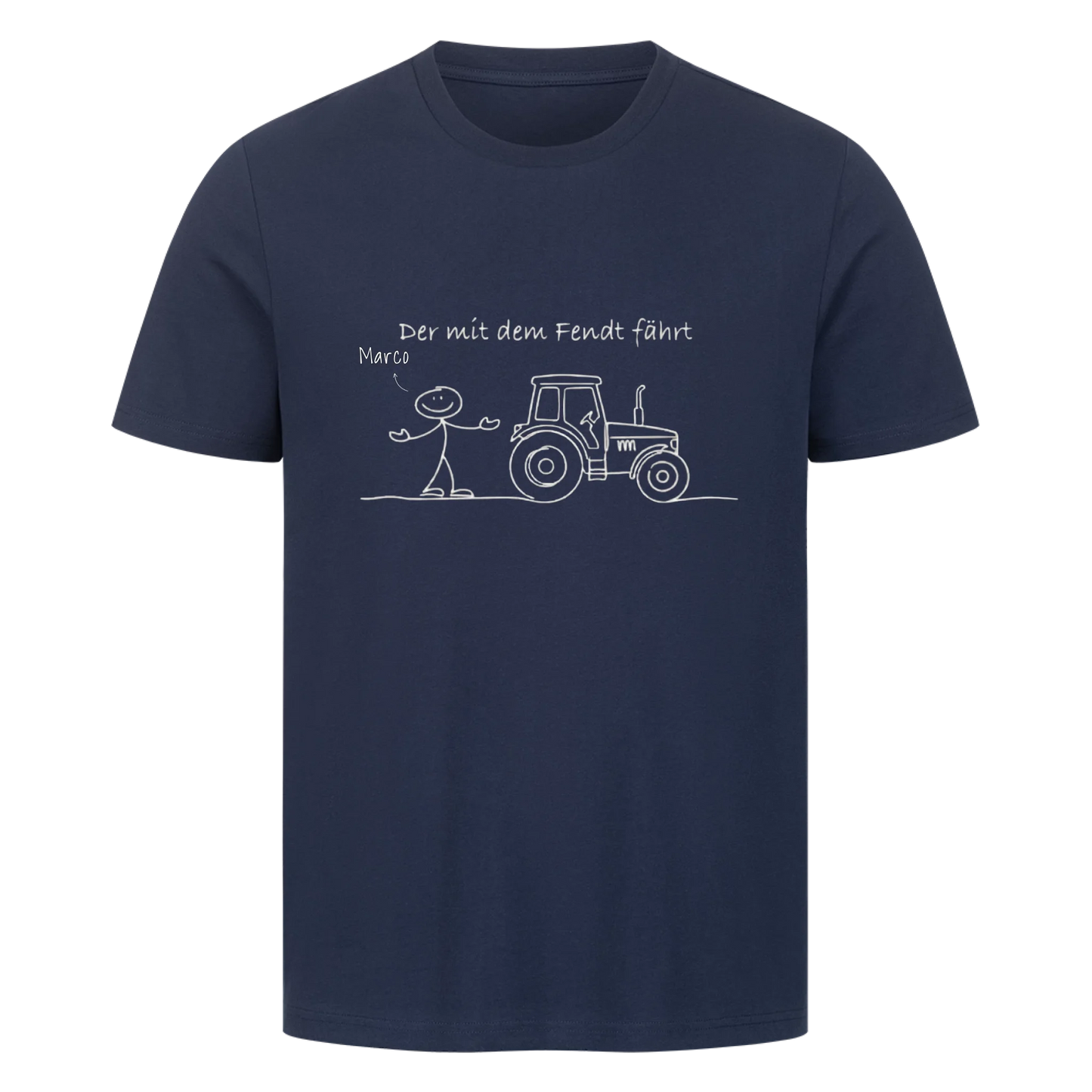 Personalisierbar - Der mit dem Fendt fährt - T-Shirt