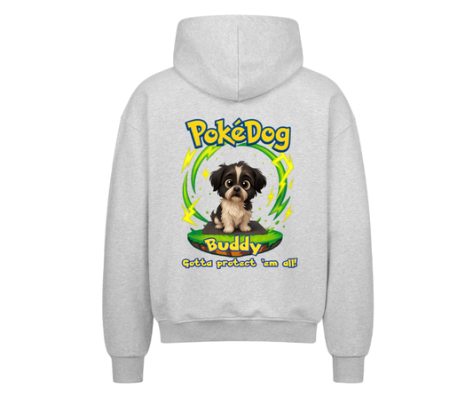 Personalisierbar "PokeDog" - Zipper Hoodie