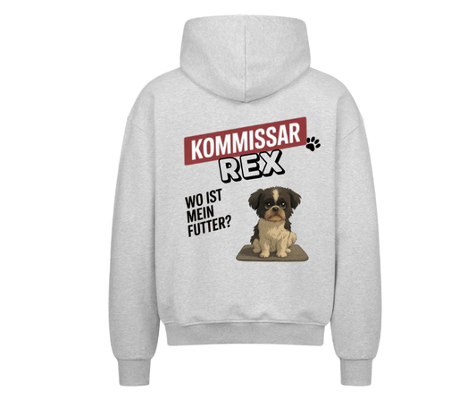 Personalisierbar >Kommissar Haustier< Zipper Hoodie